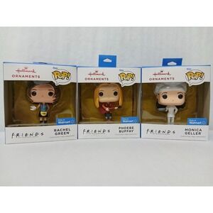 Friends TV Series Funko Pop! Hallmark Ornament Set of 3 Rachel Phoebe Monica